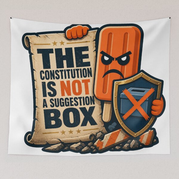 Item preview, The Constitution Is Not a Suggestion Box designed and sold by Angry Creamsicle.