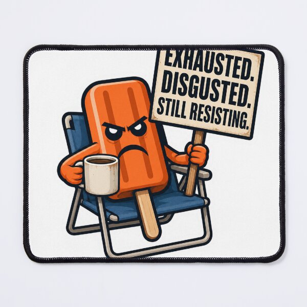 Item preview, Exhausted. Disgusted. Still Resisting. designed and sold by Angry Creamsicle.