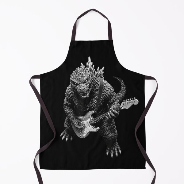 Item preview, Kaiju Monster Playing Electric Guitar Rock Heavy Metal Concert Graphic Tee designed and sold by VedaSeraphina.