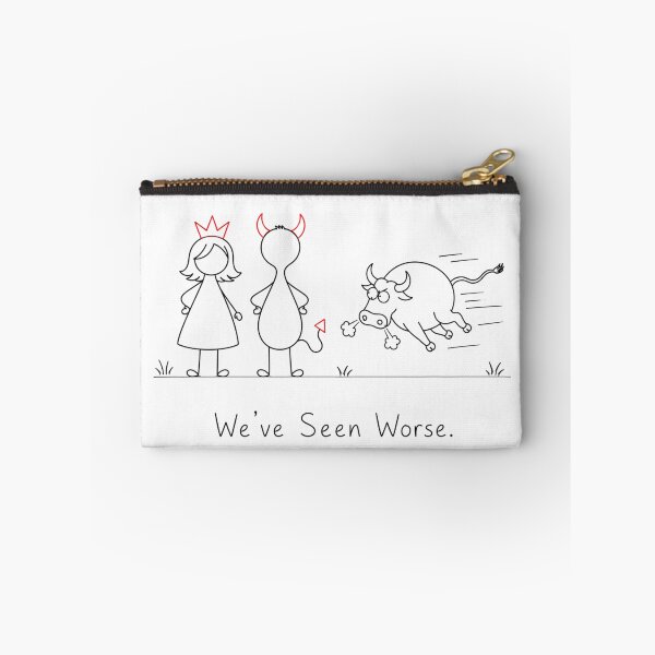 Item preview, We've Seen Worse. | Funny Resilience Quote | Princess & Devil Minimalist Line Art designed and sold by byMosia.