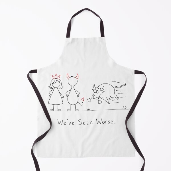 Item preview, We've Seen Worse. | Funny Resilience Quote | Princess & Devil Minimalist Line Art designed and sold by byMosia.