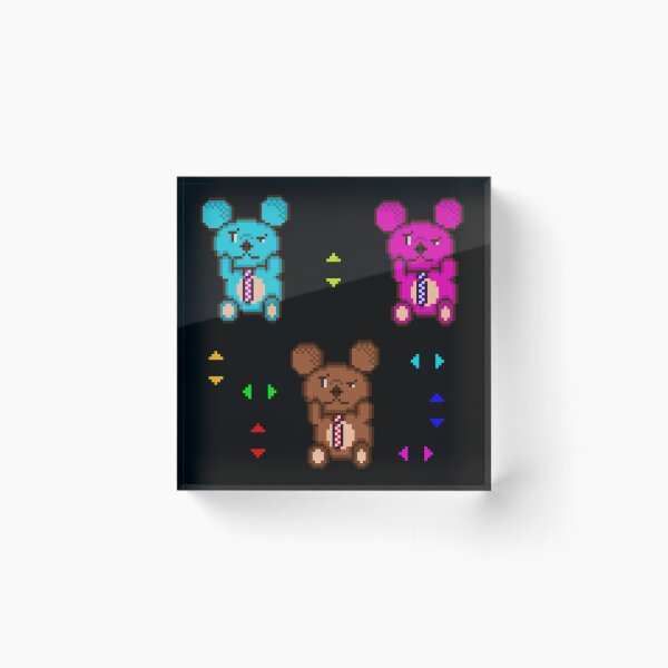 Item preview, Three Cute Pixel Bears Pack - Colorful Retro designed and sold by RetroRlx.