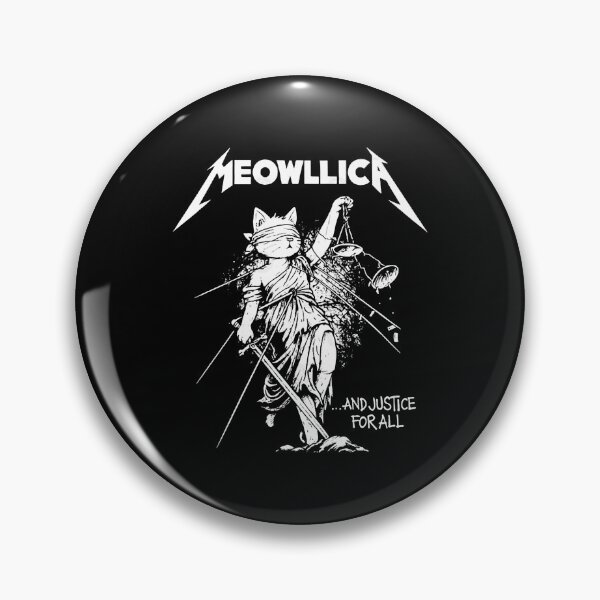 Item preview, Meowllica And Justice For All Heavy Metal Cat designed and sold by virkali77.