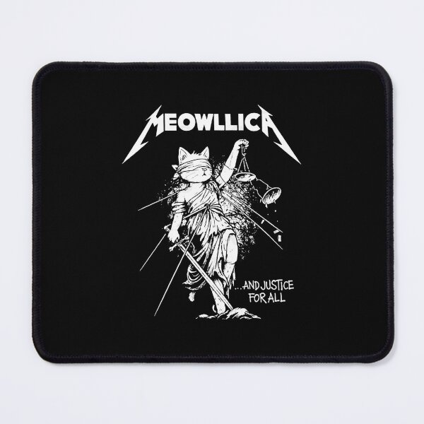Item preview, Meowllica And Justice For All Heavy Metal Cat designed and sold by virkali77.