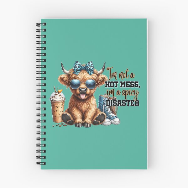 Item preview, Cute Highland Cow I'm Not A Hot Mess Im A Spicy Disaster designed and sold by FrankIsabel.