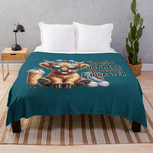 Item preview, Cute Highland Cow I'm Not A Hot Mess Im A Spicy Disaster designed and sold by FrankIsabel.