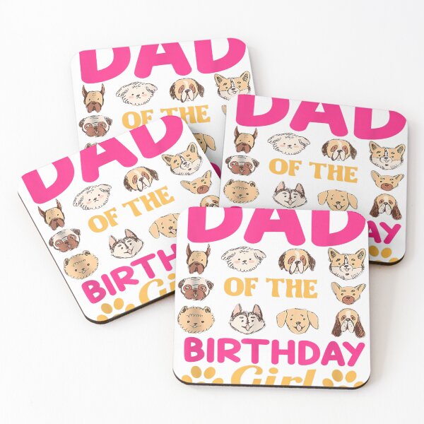 Item preview, Mens Dad Of The B-day Girl Dog Paw Birthday Party designed and sold by Ikooblooks.
