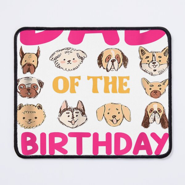 Item preview, Mens Dad Of The B-day Girl Dog Paw Birthday Party designed and sold by Ikooblooks.