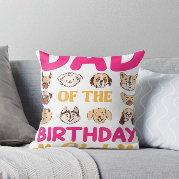 Item preview, Mens Dad Of The B-day Girl Dog Paw Birthday Party designed and sold by Ikooblooks.