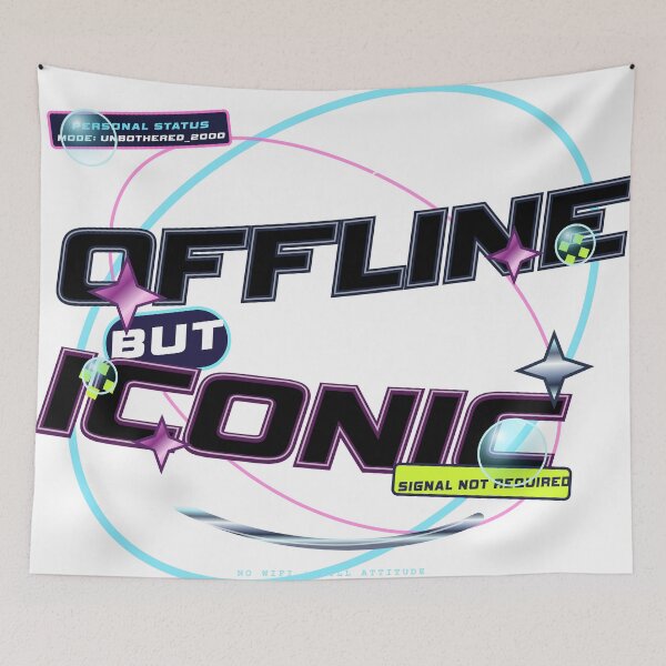 Item preview, Chrome Y2K Cyber Aesthetic Design designed and sold by WORN.THOUGHTS.