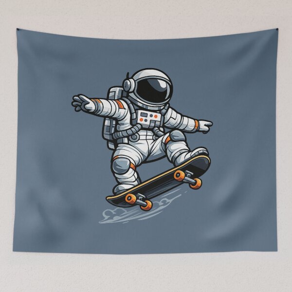 Item preview, Astronaut Skateboarding designed and sold by BROHLine Studio.