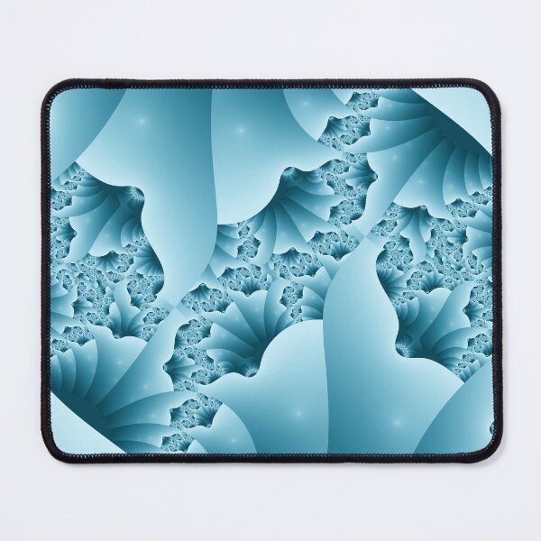 Item preview, Ocean Blue Ice Crystal Fractal Abstract Pattern designed and sold by pinkal.