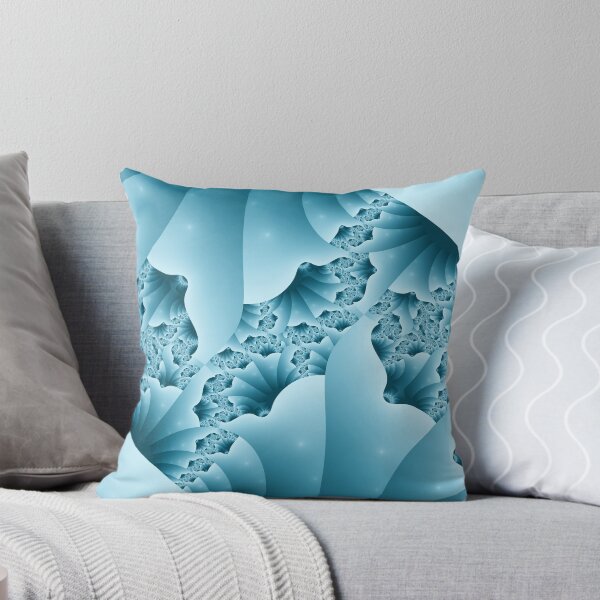 Item preview, Ocean Blue Ice Crystal Fractal Abstract Pattern designed and sold by pinkal.