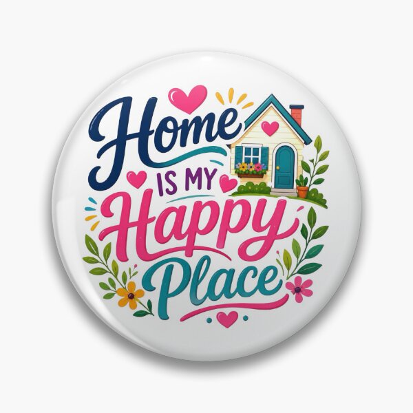 Item preview, Home Is My Happy Place - Cozy Home Inspirational Vibe designed and sold by Myra365Art.