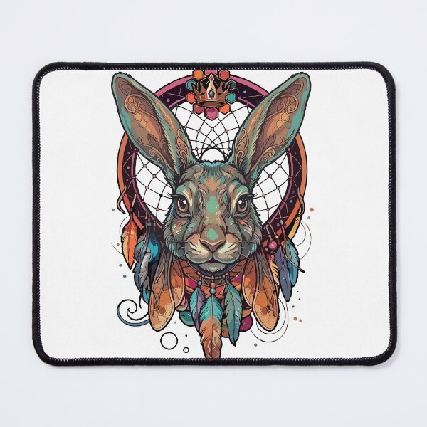 Item preview, rabbit dreamcatcher designed and sold by ruxei.