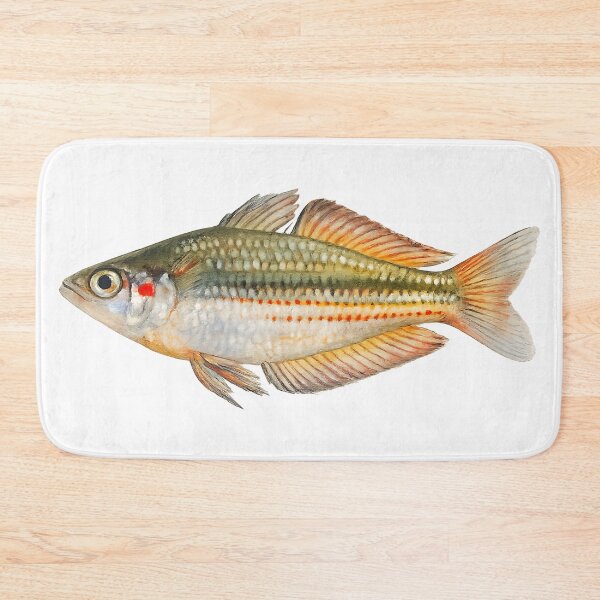 Item preview, Crimson-spotted Rainbowfish Watercolour — Native Fish designed and sold by Jaruart.