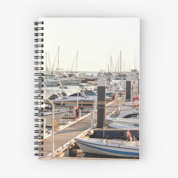 Item preview, Serene Marina with Docked Boats designed and sold by eddiebarronshop.