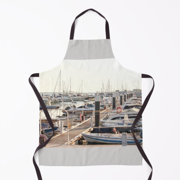 Item preview, Serene Marina with Docked Boats designed and sold by eddiebarronshop.