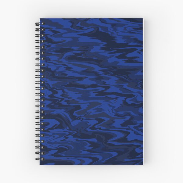 Item preview, Dark Royal Blue Wavy Liquid Pattern designed and sold by CamilasPrints.