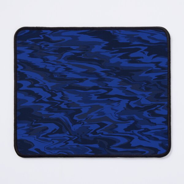 Item preview, Dark Royal Blue Wavy Liquid Pattern designed and sold by CamilasPrints.