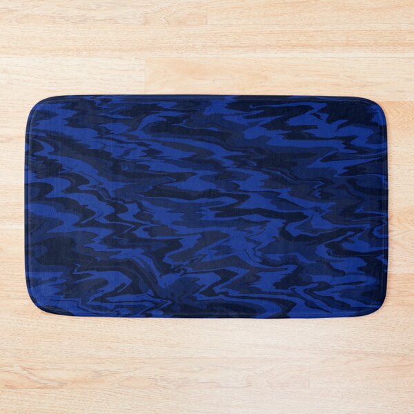 Item preview, Dark Royal Blue Wavy Liquid Pattern designed and sold by CamilasPrints.
