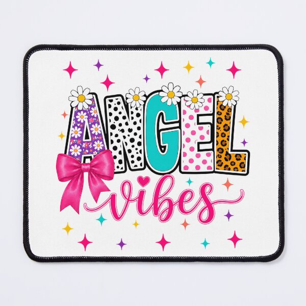 Item preview, Angel Vibes Coquette Pink Bow Daisy Sparkle Graphic designed and sold by ShopUniverse.