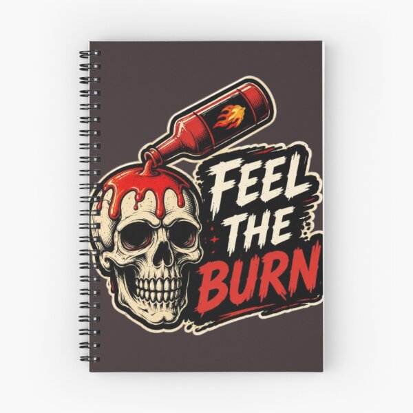 Item preview, Feel the Burn – Hot Sauce Skull Sticker | Spicy Food Horror Design designed and sold by GRYFFWEAR.