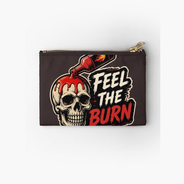 Item preview, Feel the Burn – Hot Sauce Skull Sticker | Spicy Food Horror Design designed and sold by GRYFFWEAR.
