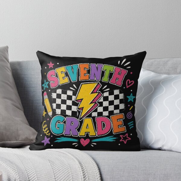 Item preview, Seventh Grade Lighting Bolt Pencil Retro 7th Grade Teacher designed and sold by OlakunleOloroz.