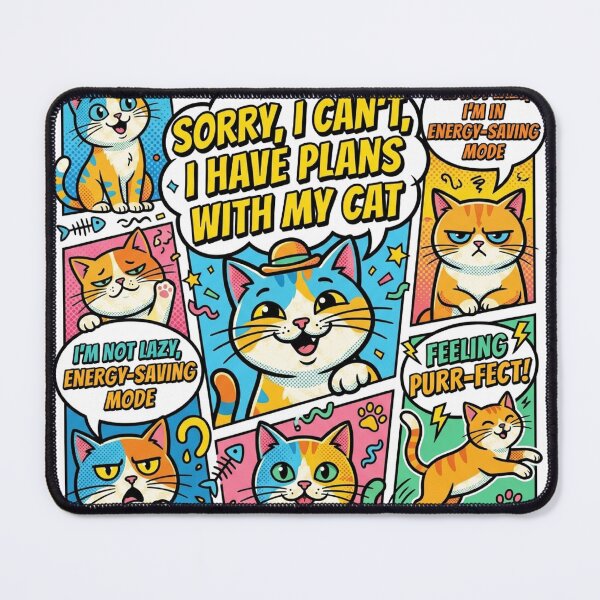 Item preview, Retro Pop Art Funny Cat Meme - Vibrant Comic Style Design designed and sold by Bangcen.