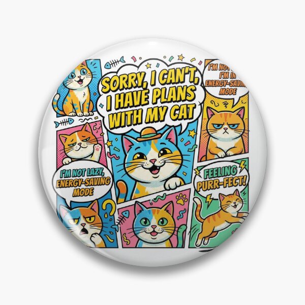 Item preview, Retro Pop Art Funny Cat Meme - Vibrant Comic Style Design designed and sold by Bangcen.