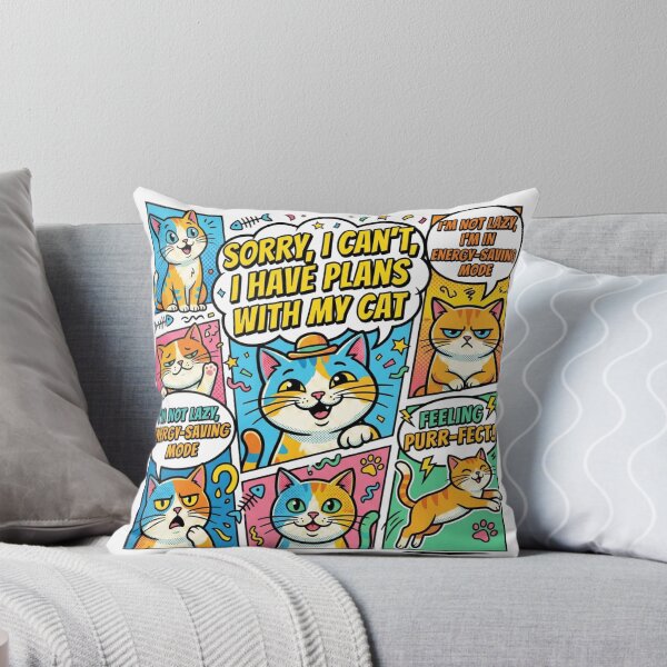 Item preview, Retro Pop Art Funny Cat Meme - Vibrant Comic Style Design designed and sold by Bangcen.