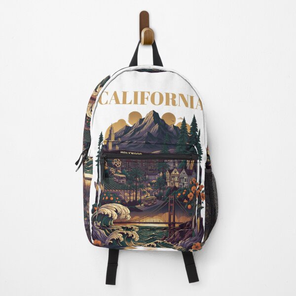 Item preview, California Landmarks Vintage Illustration designed and sold by Aminlazir.