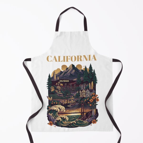 Item preview, California Landmarks Vintage Illustration designed and sold by Aminlazir.
