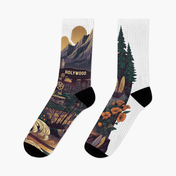 Item preview, California Landmarks Vintage Illustration designed and sold by Aminlazir.