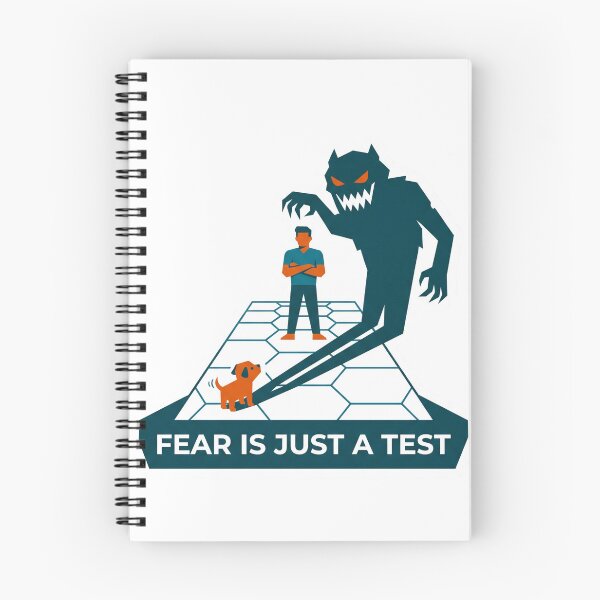 Item preview, Fear Is Just A Test Sticker designed and sold by Pixel & Chaos.