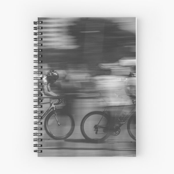Item preview, Time lapse bycycling racing black and white photograph designed and sold by Astrid Arkhangelsky.