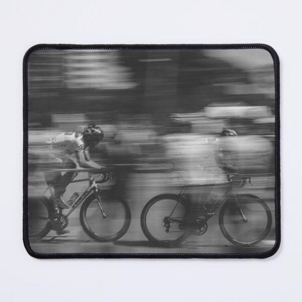 Item preview, Time lapse bycycling racing black and white photograph designed and sold by Astrid Arkhangelsky.