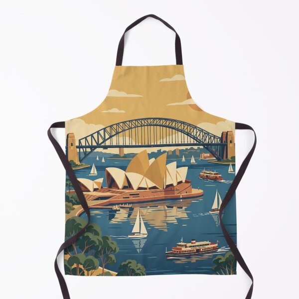 Item preview, Sydney Australia Vintage Travel Poster designed and sold by Bomax121.