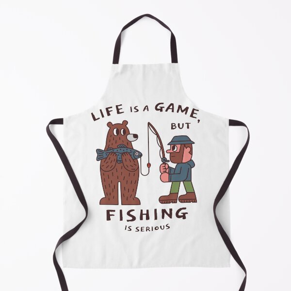 Item preview, Life is a game but fishing is serious. designed and sold by monkik.