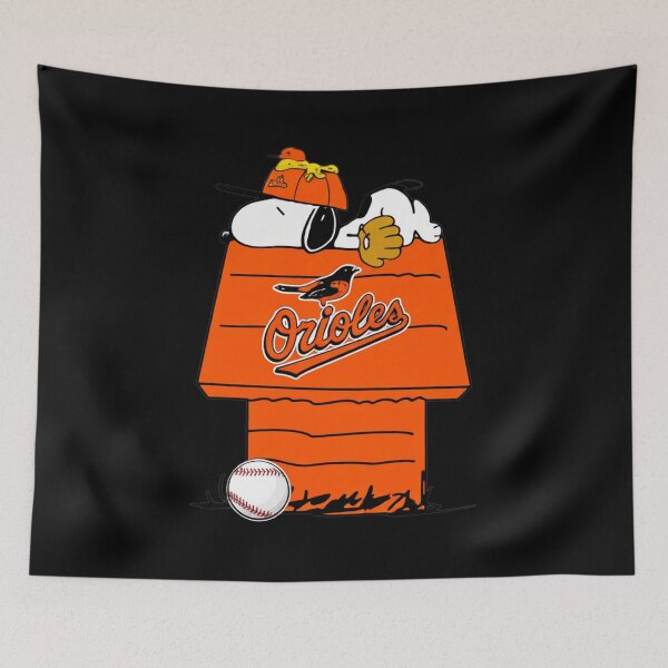Item preview, Snoopy Sleepy Baseball Fan Orange Logo designed and sold by ElectricSigil.