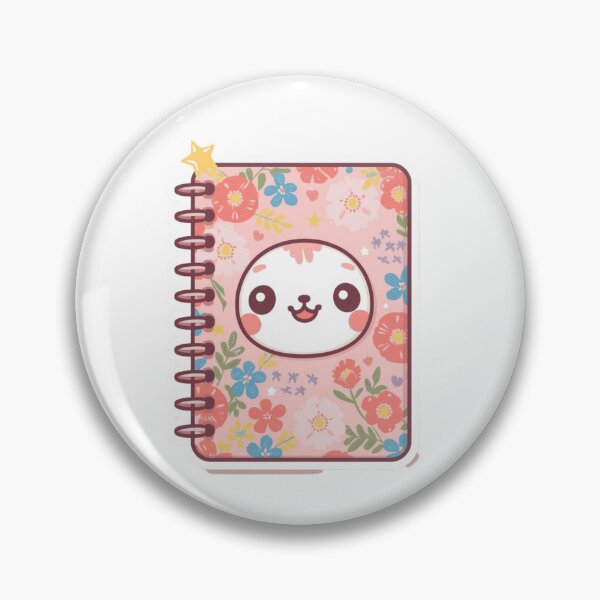 Item preview, Floral Kawaii Notebook Sticker | Pink Journal Aesthetic Vinyl Decal designed and sold by Pandey14.