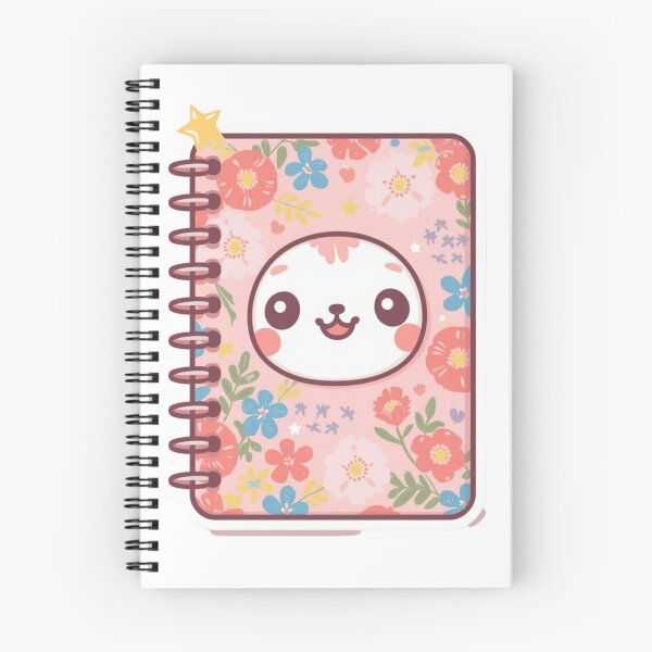 Item preview, Floral Kawaii Notebook Sticker | Pink Journal Aesthetic Vinyl Decal designed and sold by Pandey14.