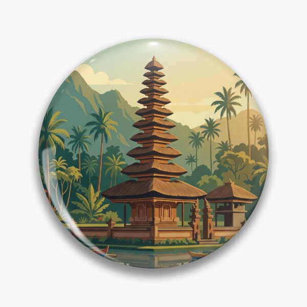 Item preview, Vintage Bali Indonesia Travel Poster designed and sold by Bomax121.