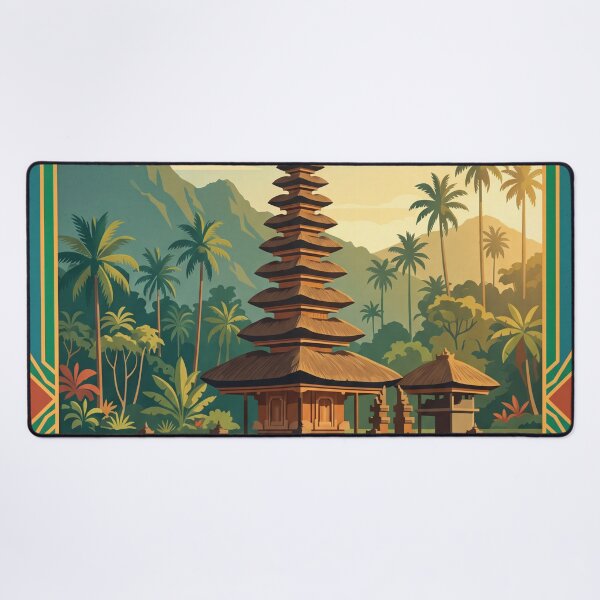 Item preview, Vintage Bali Indonesia Travel Poster designed and sold by Bomax121.