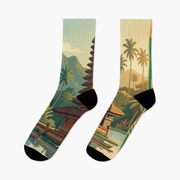Item preview, Vintage Bali Indonesia Travel Poster designed and sold by Bomax121.