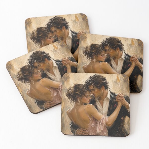 Item preview, Eternal Embrace | Impressionist dancing couple designed and sold by CottageArtistry.