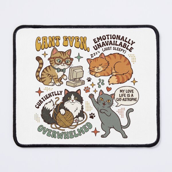 Item preview, Funny Retro Cat Meme Vintage Aesthetic 90s Style Sarcastic Cat Lover designed and sold by Bangcen.