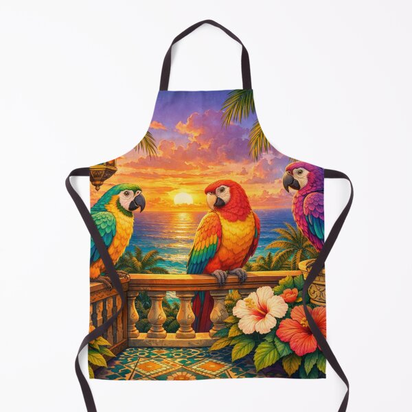 Item preview, Parrots at Sunset designed and sold by H A R L E I G H .