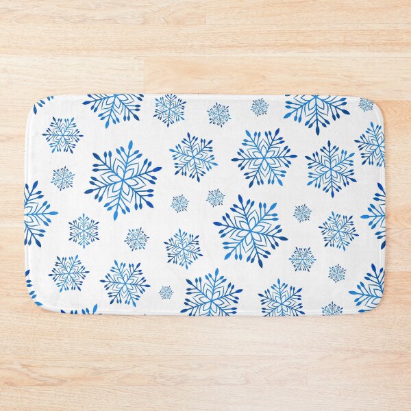 Item preview, Blue Snowflakes Winter Pattern designed and sold by GraffiTimi.